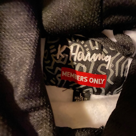 NWT Keith haring members only AOP Andy muse men’s multi color AOP hoodie men’s L - Picture 10 of 12